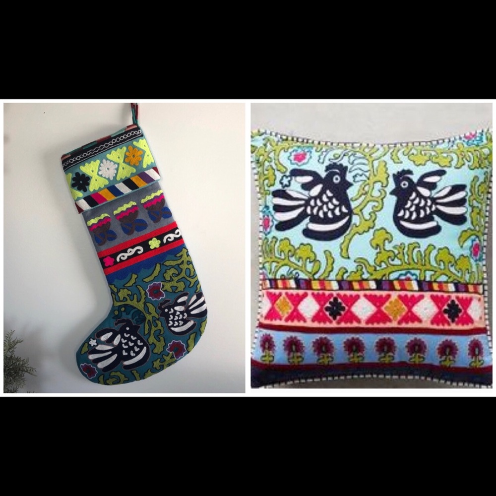 ISO Anthropologie Verdure Stocking and Pillow